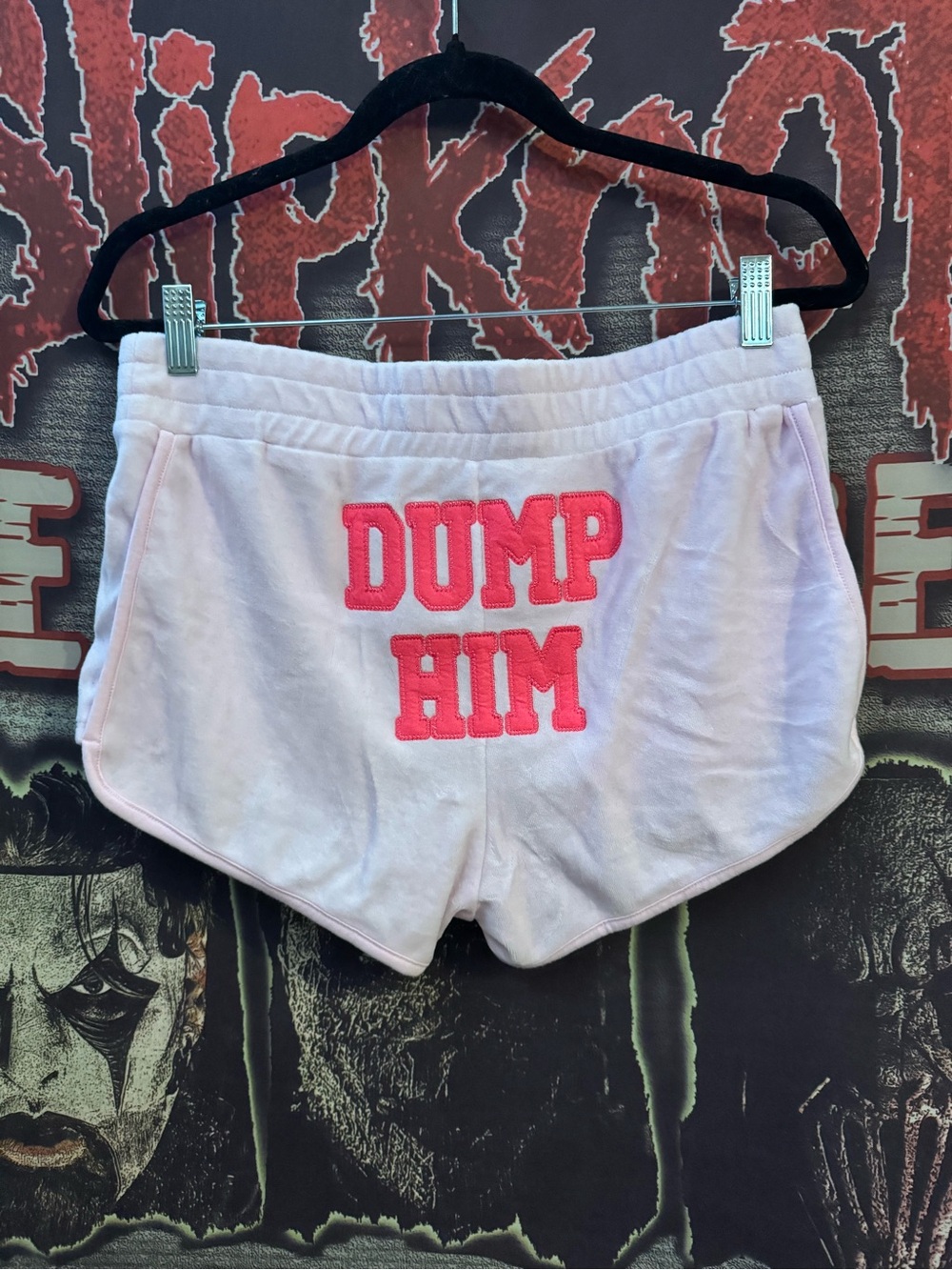 Juicy Couture Pink 'Dump Him' Casual Lounge Shorts
